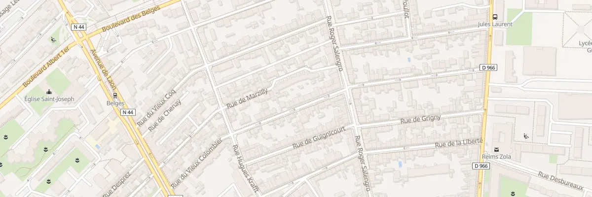 Plan du 43 Rue du Vieux Colombier à Reims