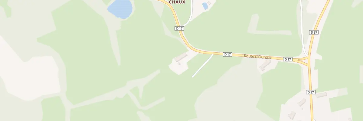 Plan du 11 Rte d’Ouroux en Morvan à Planchez