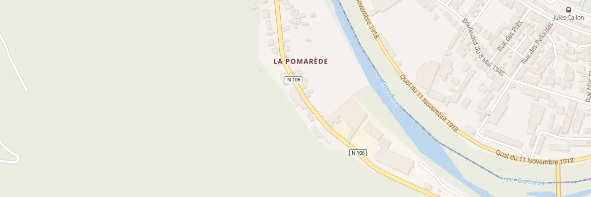Plan du 9 Rue de la Pomarede aux Salles-du-Gardon