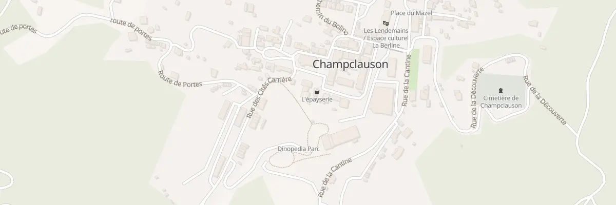 Plan du 8 Mte du Dispensaire à La Grand-Combe