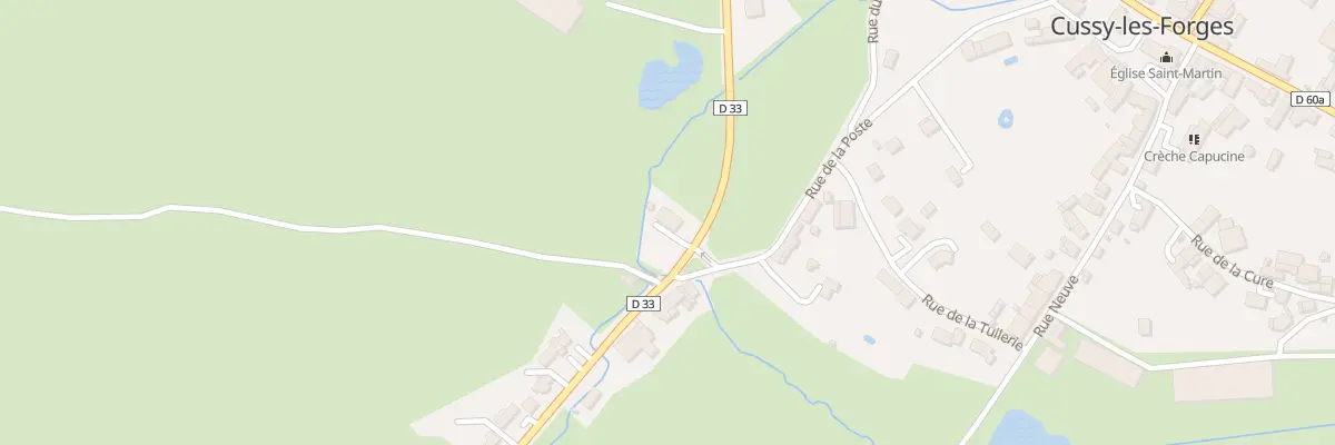 Plan du 8 Rte du Morvan à Cussy-les-Forges