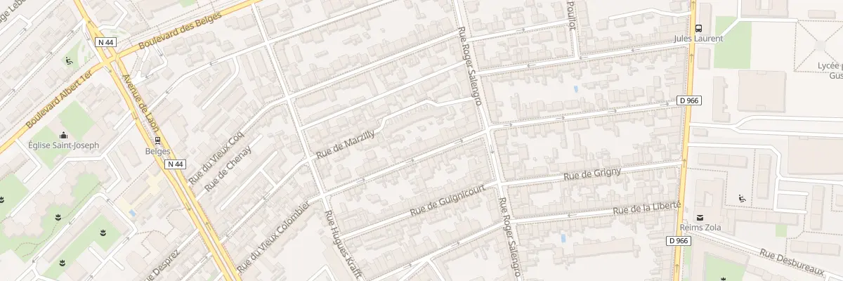 Plan du 45 Rue du Vieux Colombier à Reims