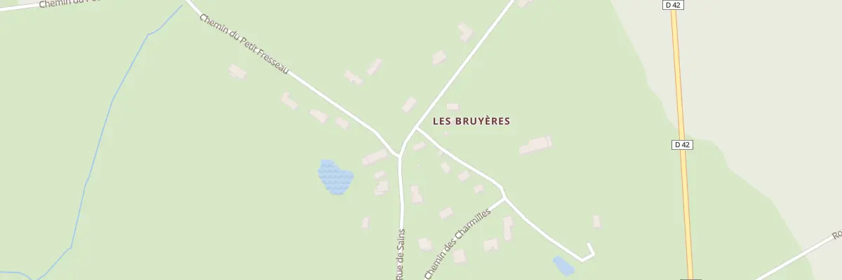 Plan du 2 Che des Bruyeres à Féron