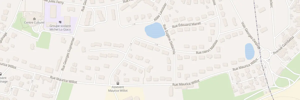 Plan du 6 Rue Henri Matisse à Assevent