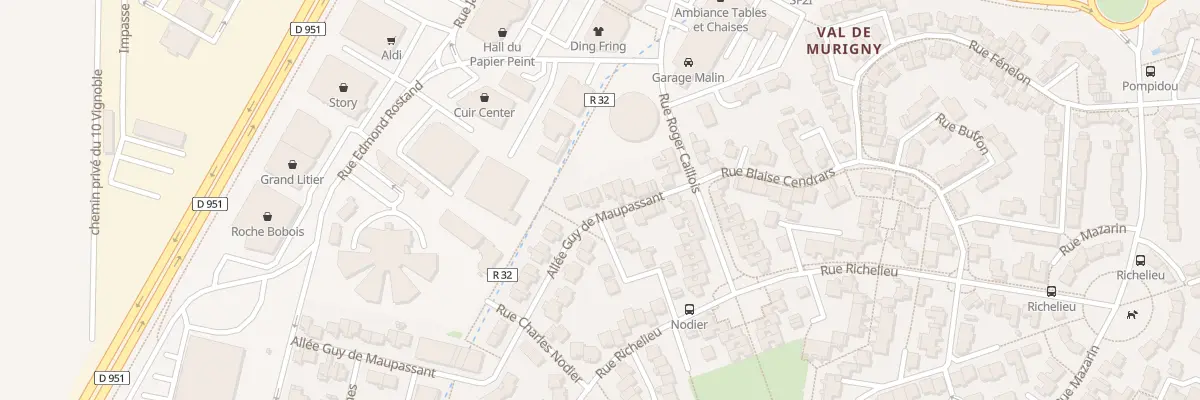Plan du 10 All Guy De Maupassant à Reims