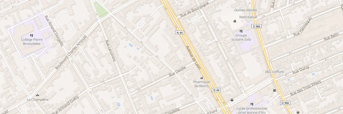 Plan du 78 Rue P Vaillant Couturier à Reims