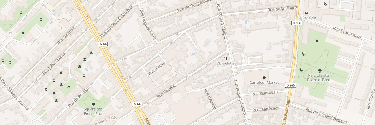 Plan du 31 Rue Boudet à Reims