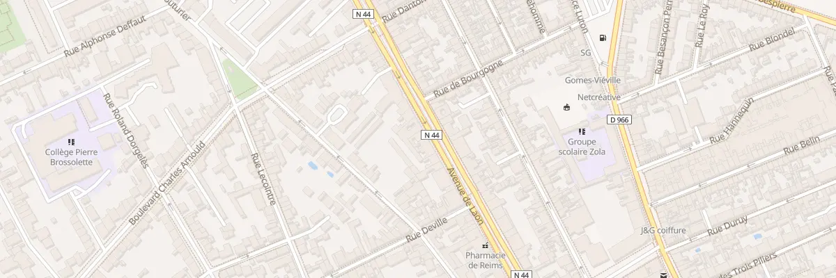 Plan du 187 Av de Laon à Reims