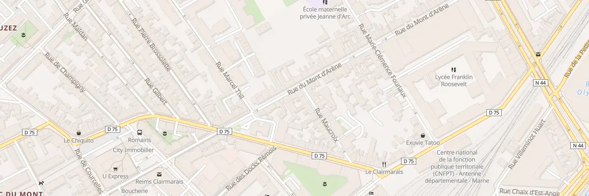Plan du 35 Rue du Mont d’Arène à Reims