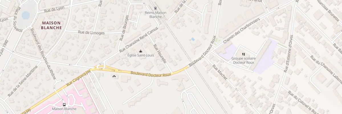 Plan du 9 Rue Hourelle à Reims