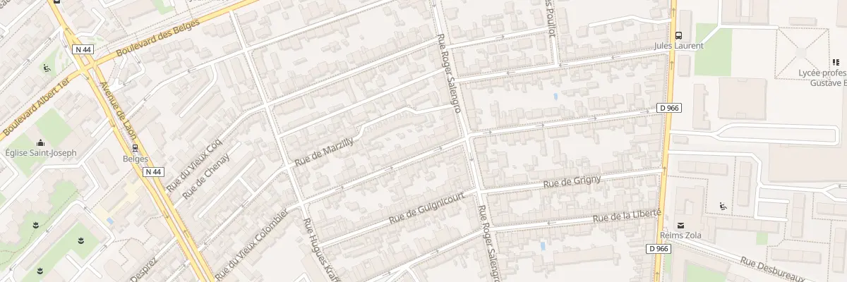 Plan du 51 Rue du Vieux Colombier à Reims