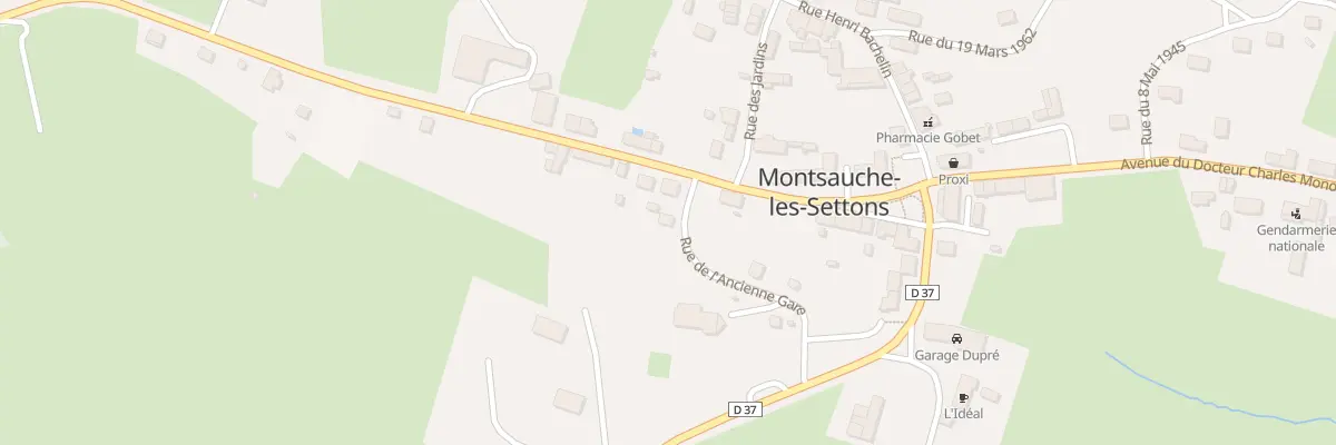 Plan du 3 Rue de l’Ancienne Gare à Montsauche-les-Settons