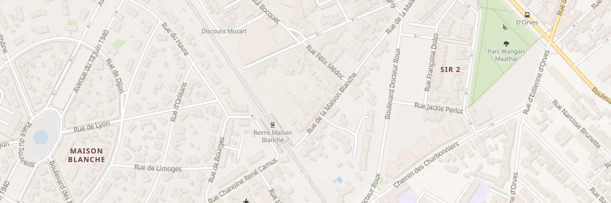 Plan du 128 Rue de la Maison Blanche à Reims
