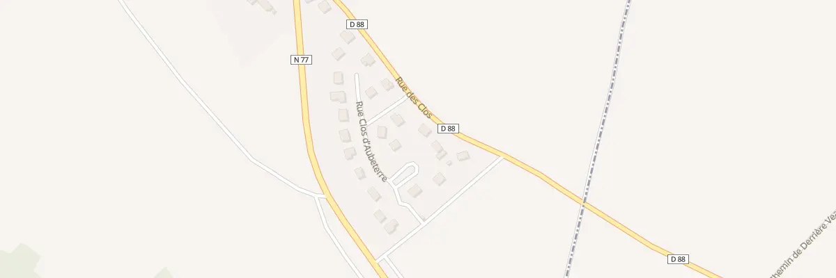 Plan du 21 Rue des Clos d’Aubeterre à Villery