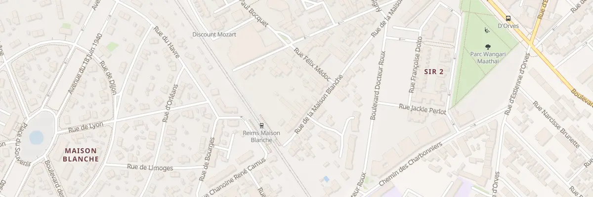 Plan du 126 Rue de la Maison Blanche à Reims