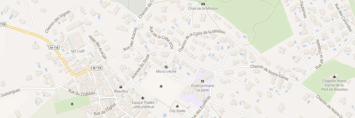 Plan du 2 Che de Notre Dame à Beaulieu