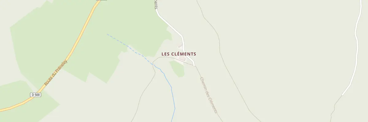 Plan du 78 Les Clements à Glux-en-Glenne