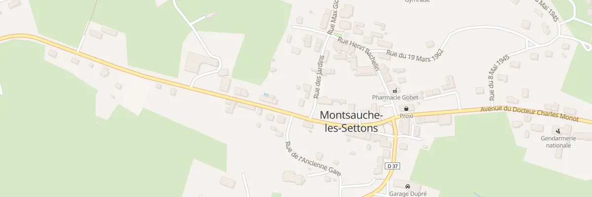 Plan du 12 Rue des Jardins à Montsauche-les-Settons
