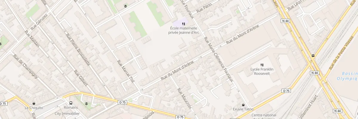 Plan du 56 Rue du Mont d’Arène à Reims