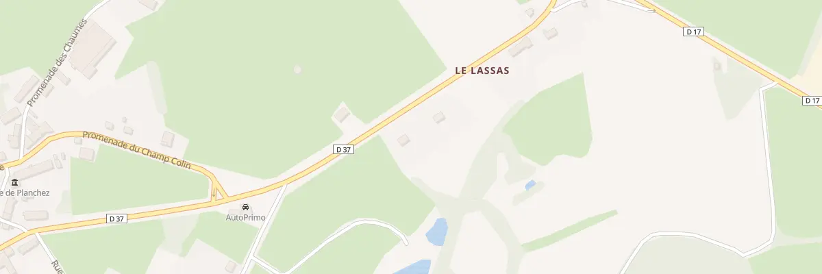 Plan du 165C Crot de la Terre à Planchez