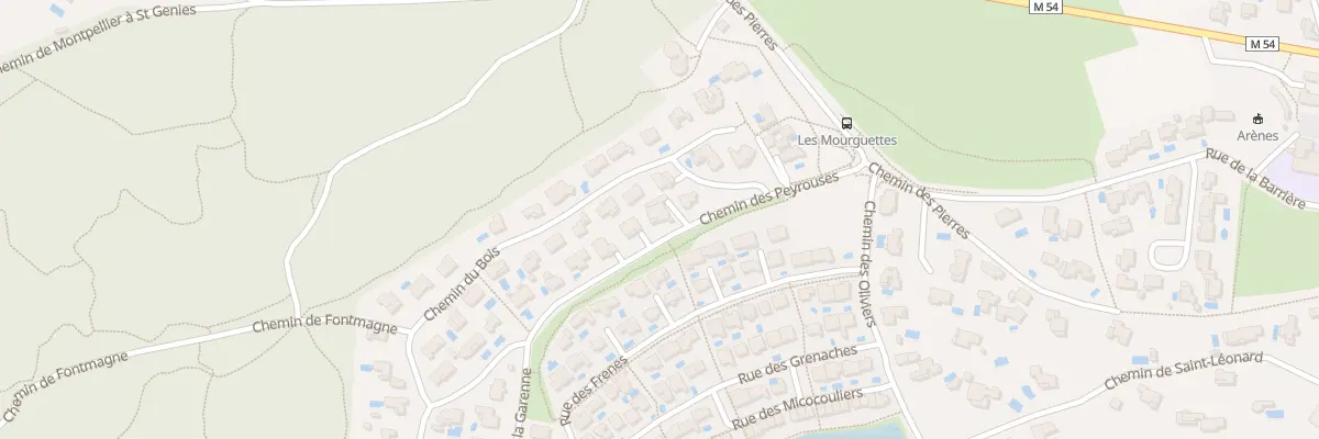 Plan du 5633 Che des Peyrouses à Saint-Geniès-des-Mourgues