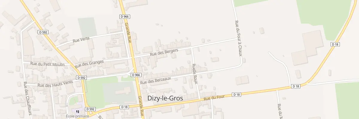 Plan du 11 Rue des Berceaux à Dizy-le-Gros