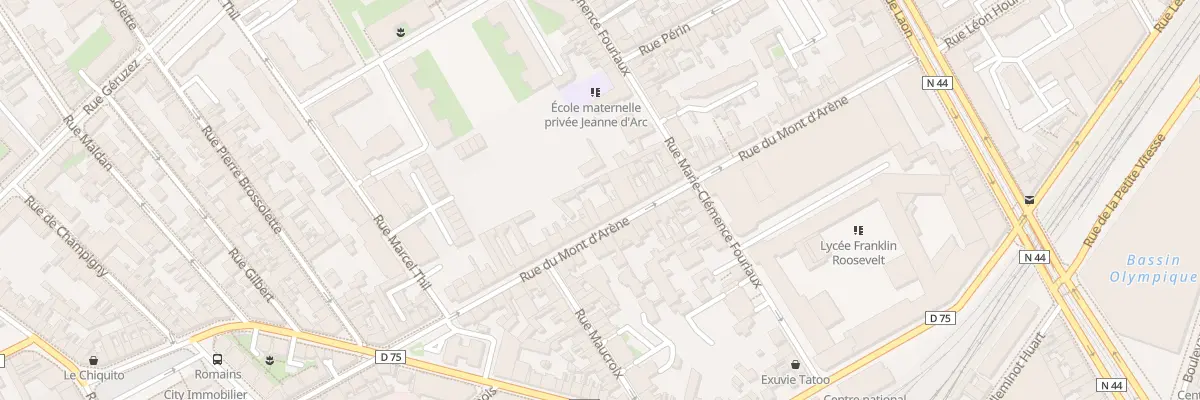 Plan du 52 Rue du Mont d’Arène à Reims