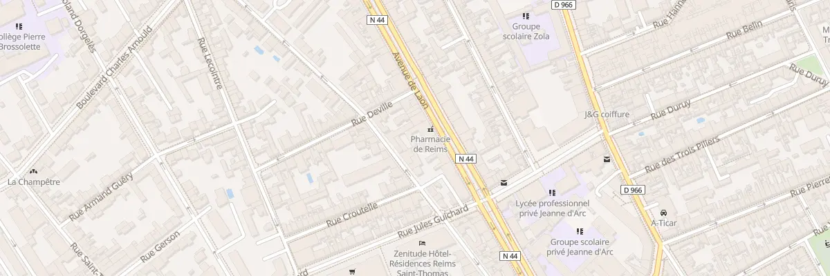 Plan du 153 Av de Laon à Reims