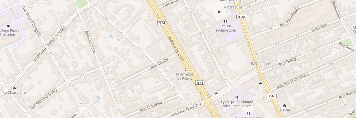 Plan du 163 Av de Laon à Reims