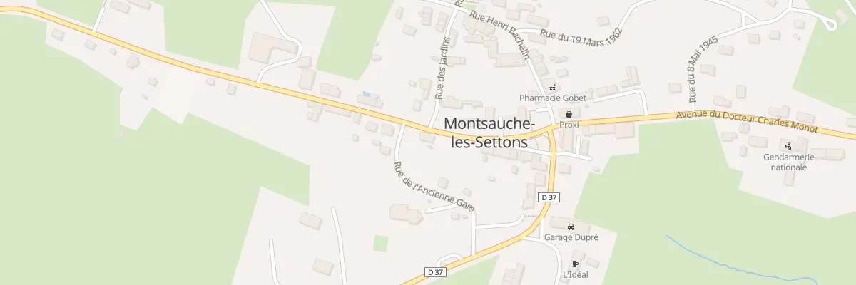 Plan du 21 Av du Docteur Charles Monot à Montsauche-les-Settons