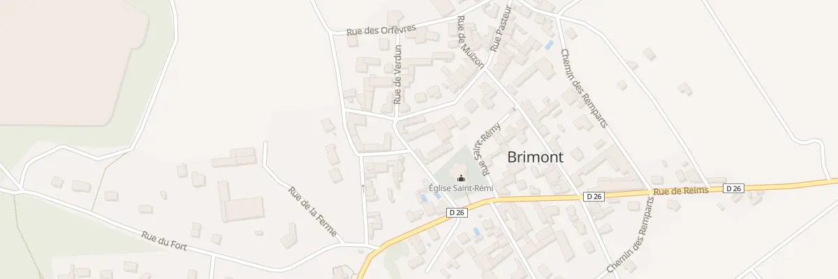 Plan du 2 Rue Pasteur à Brimont