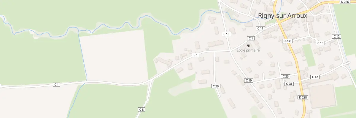 Plan du 16 Rue des Ecoles à Rigny-sur-Arroux