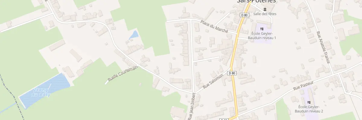 Plan du 25 Rue Jean Imbert à Sars-Poteries