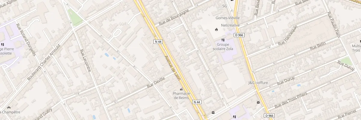 Plan du 180 Av de Laon à Reims