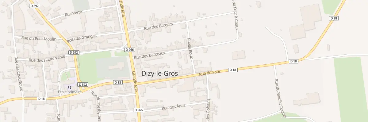 Plan du 23 Rue du Four à Dizy-le-Gros