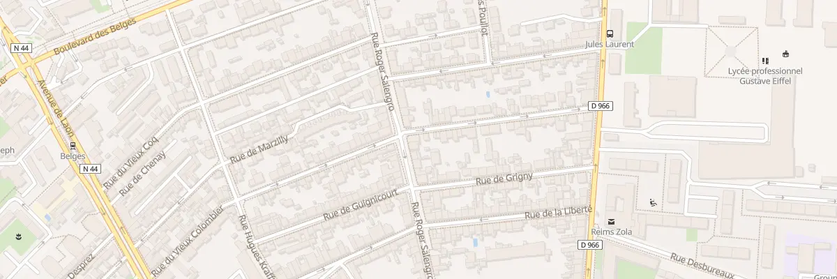 Plan du 56B Rue du Vieux Colombier à Reims