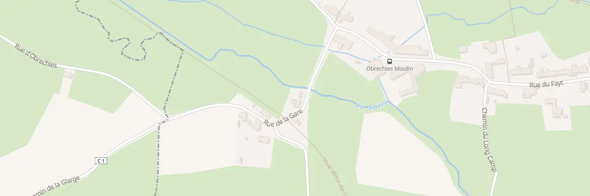 Plan du 134 Rue de la Gare à Obrechies