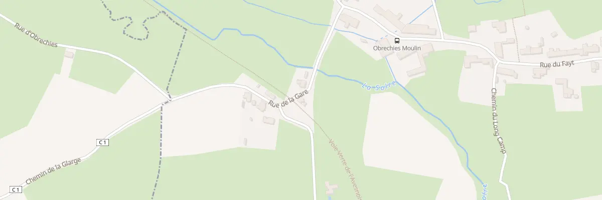 Plan du 155 Rue de la Gare à Obrechies