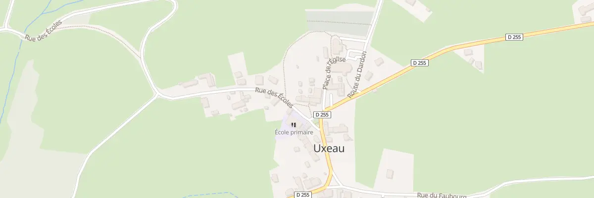 Plan du 50 Rue des Écoles à Uxeau