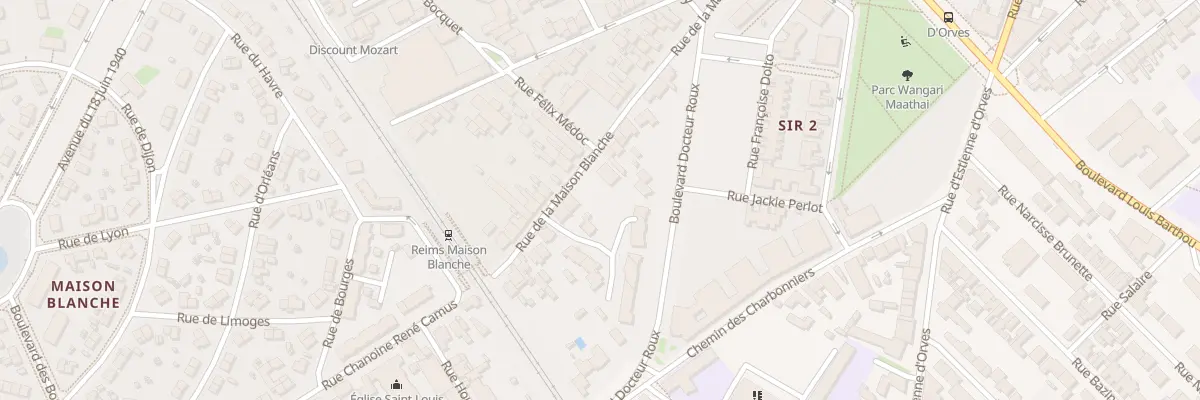 Plan du 129 Rue de la Maison Blanche à Reims