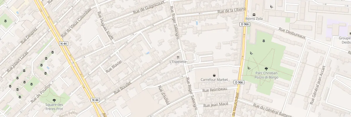 Plan du 54 Rue Boudet à Reims