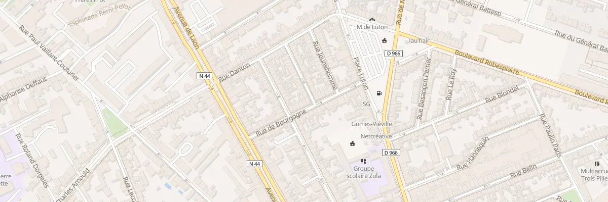 Plan du 21 Rue de Bourgogne à Reims