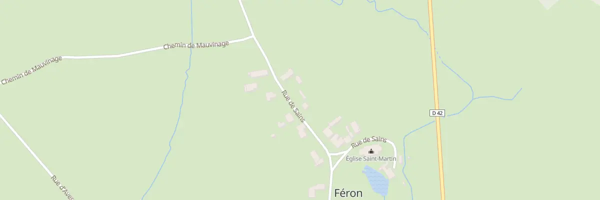Plan du 30 Rue de Sains à Féron