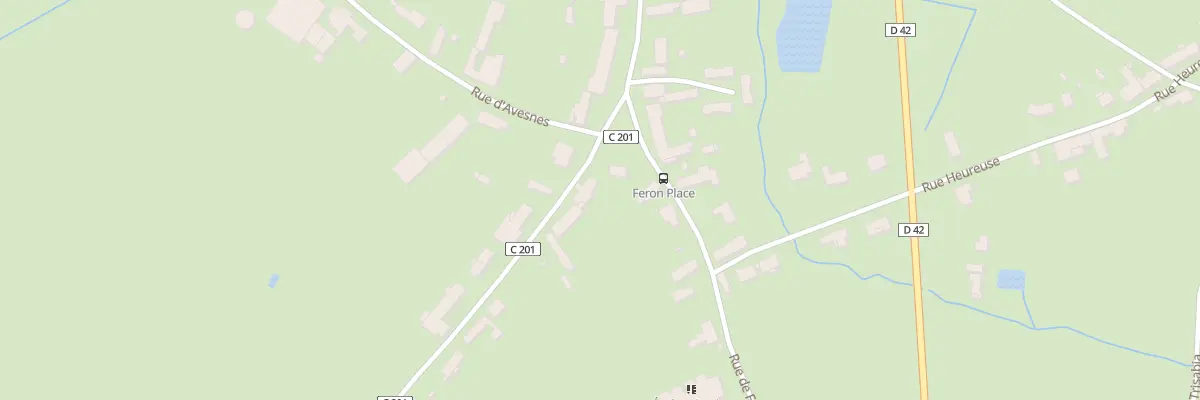 Plan du 1 Rue du Calvaire à Féron