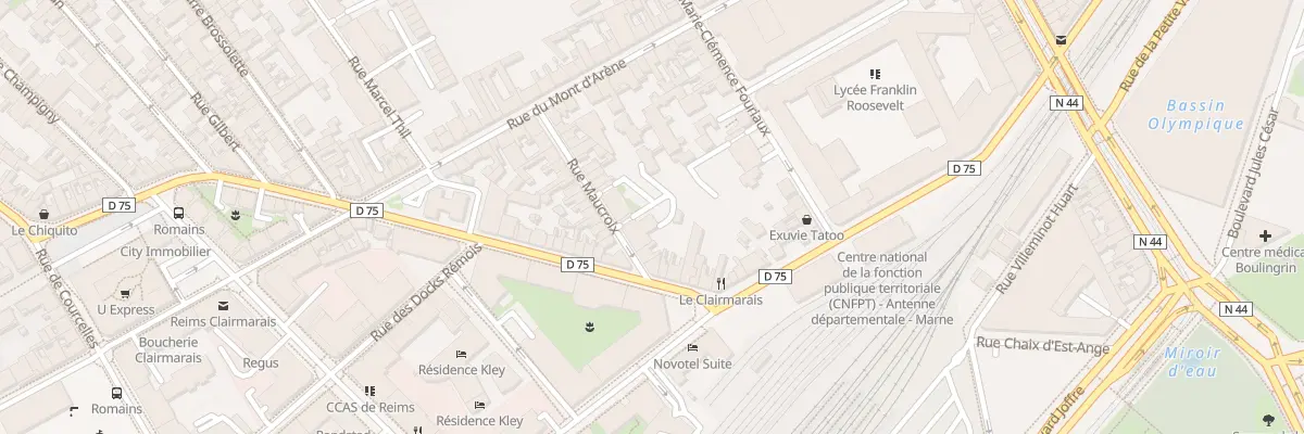 Plan du 19B Rue du Mont d’Arène à Reims