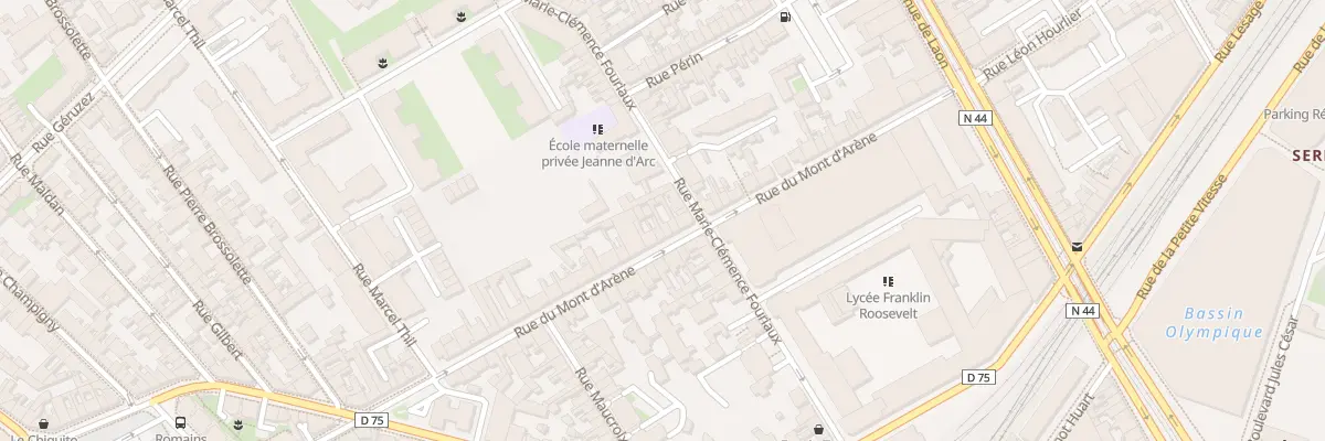 Plan du 40 Rue du Mont d’Arène à Reims