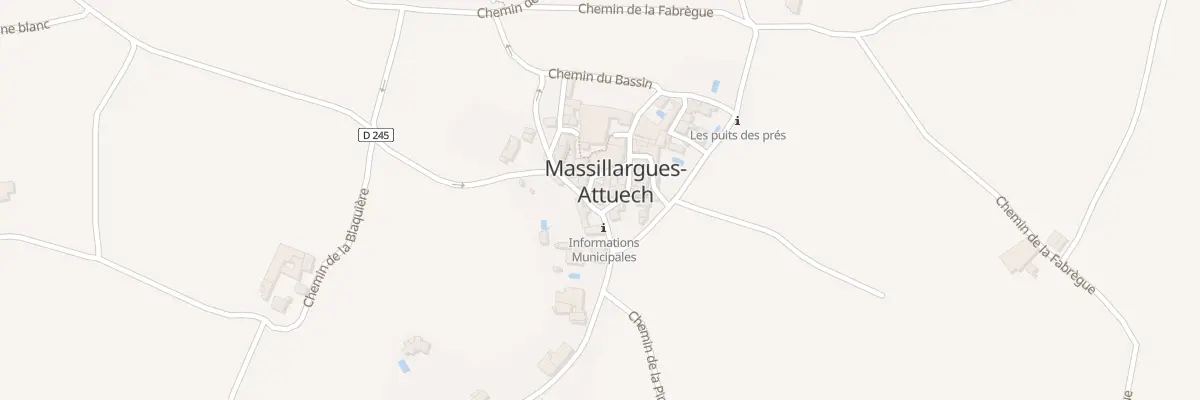 Plan du 1 Pl de Massillargues à Massillargues-Attuech