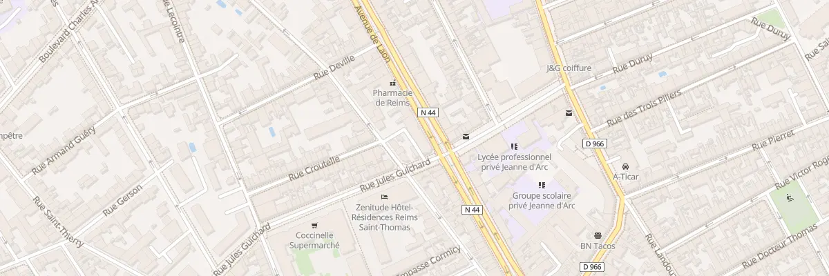 Plan du 131 Av de Laon à Reims