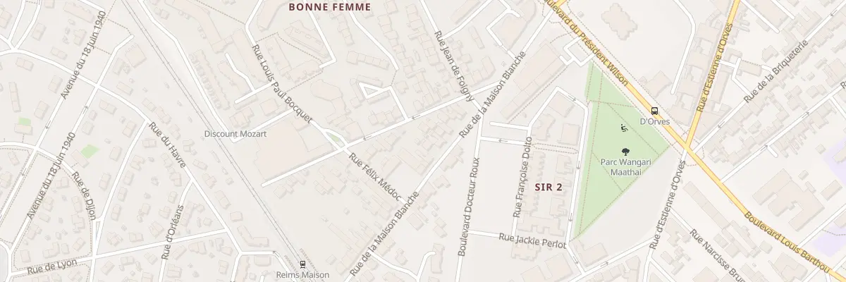 Plan du 106 Rue de la Maison Blanche à Reims