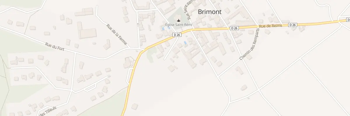 Plan du 1 Rue des Remparts à Brimont